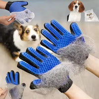 Pet Hair Remover Shower Gloves Puppy Cats Bath Brush Cleaning Silicone Comb
