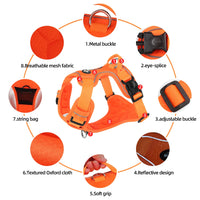 Adjustable No-Pull Reflective Dog Harness for Medium to Large Breeds 