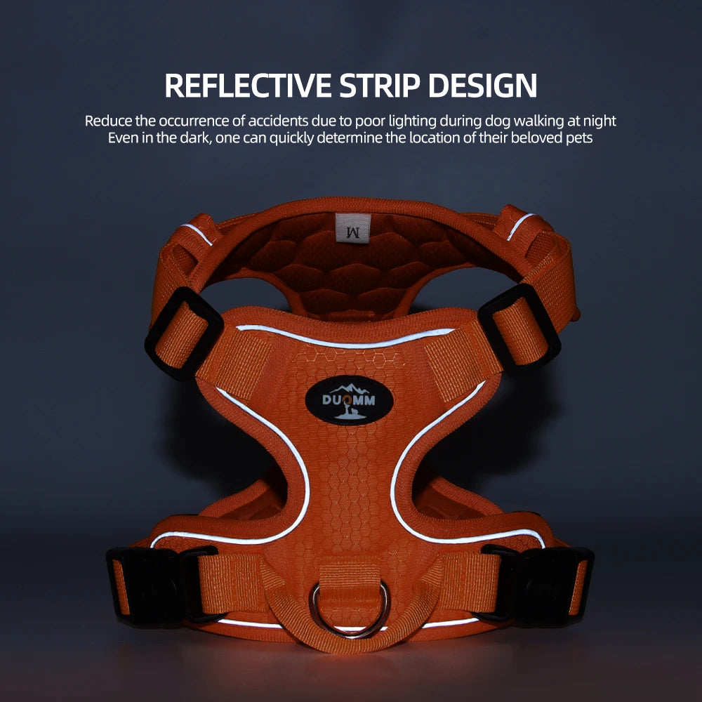 Adjustable No-Pull Reflective Dog Harness for Medium to Large Breeds 