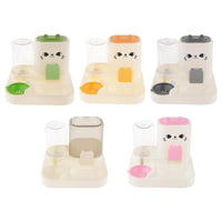 Automatic Pet Feeder Removable Household Convenient Food Container Water Dispenser for Kitten