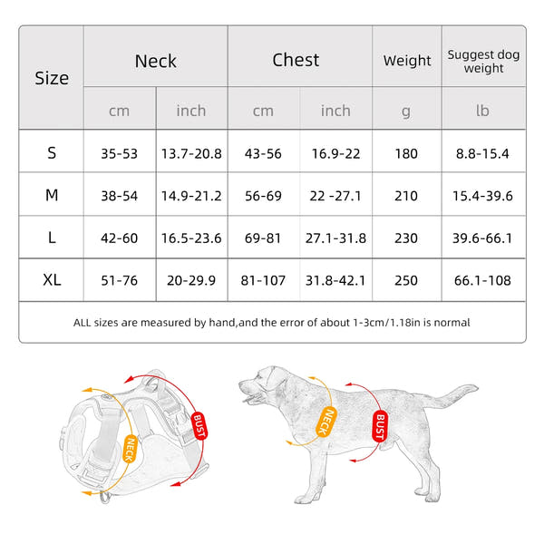 Adjustable No-Pull Reflective Dog Harness for Medium to Large Breeds 