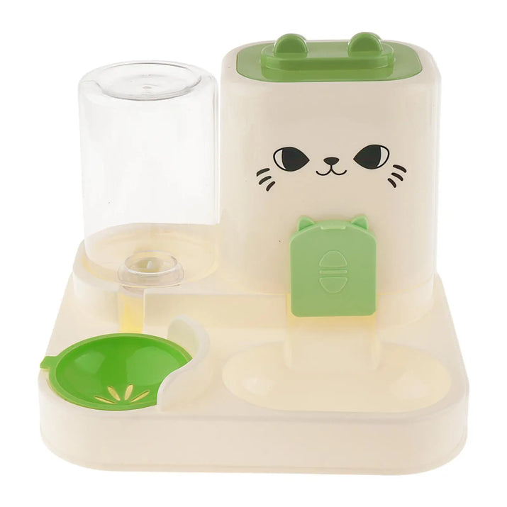 Automatic Pet Feeder Removable Household Convenient Food Container Water Dispenser for Kitten